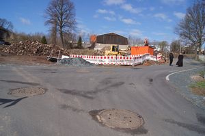 Stra�enbaustelle Lindenallee