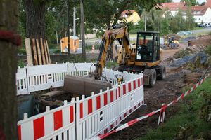 Baustelle Abwasser